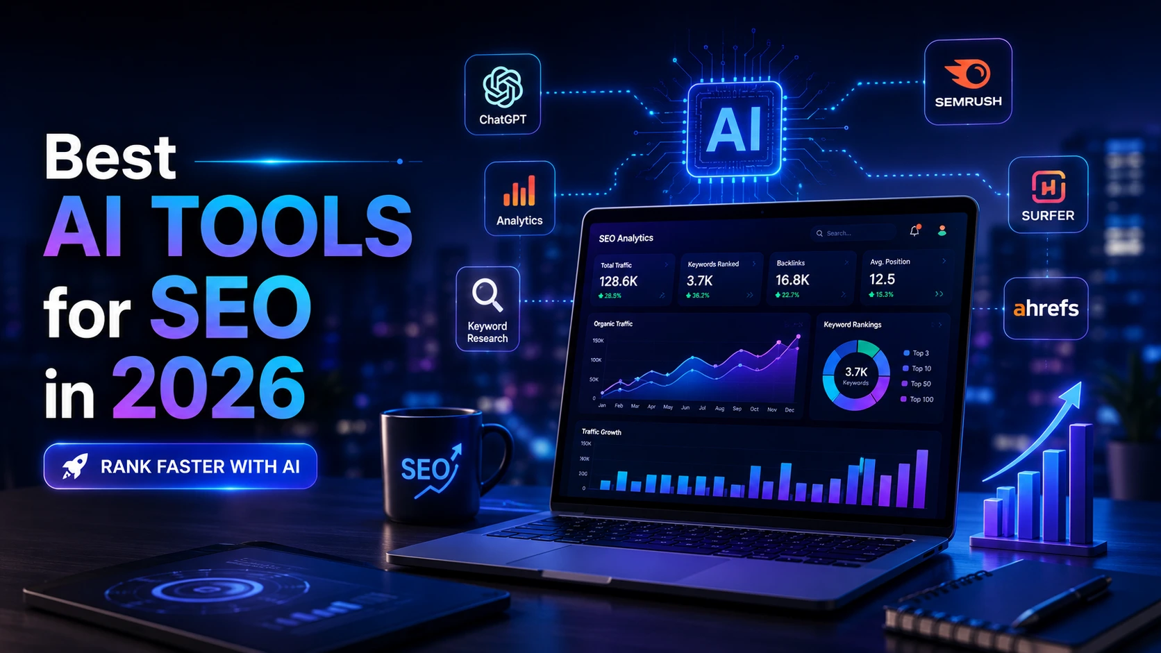 Best AI Tools for SEO in 2026 (Rank Faster in Google)