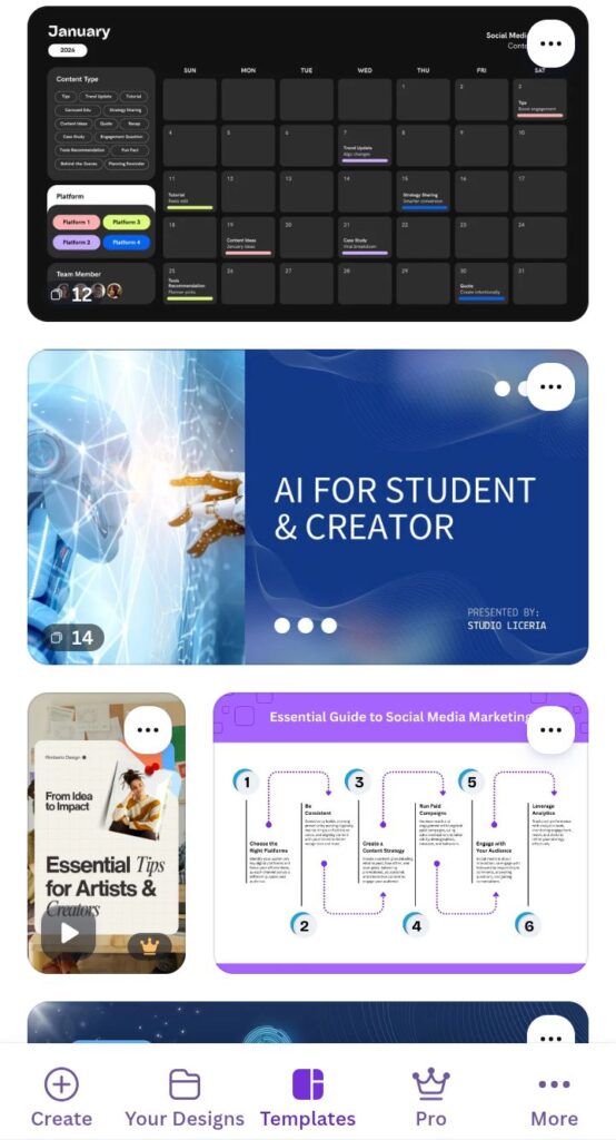 Canva AI design platform for content creators in 2026