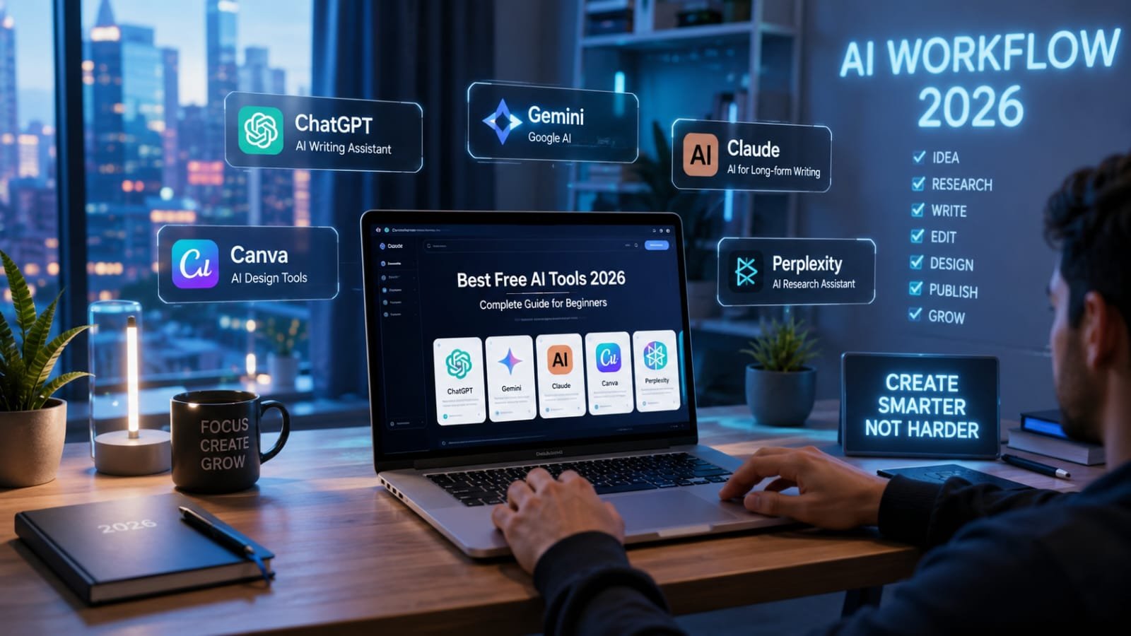 Best Free AI Tools 2026 for Students, Creators & Freelancers