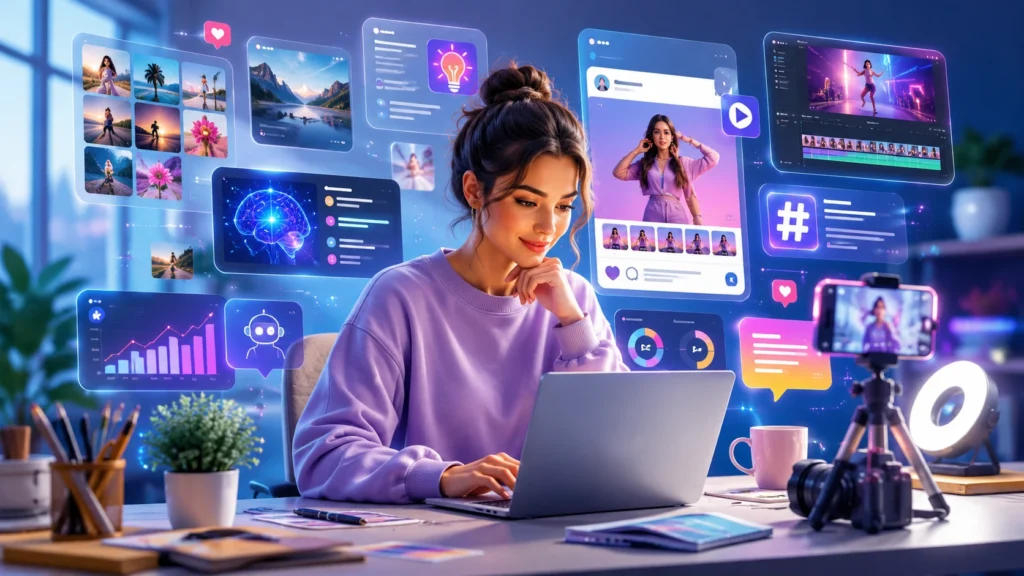 Best AI tools for Instagram creators in 2026 helping create Reels, captions, graphics, and social media content