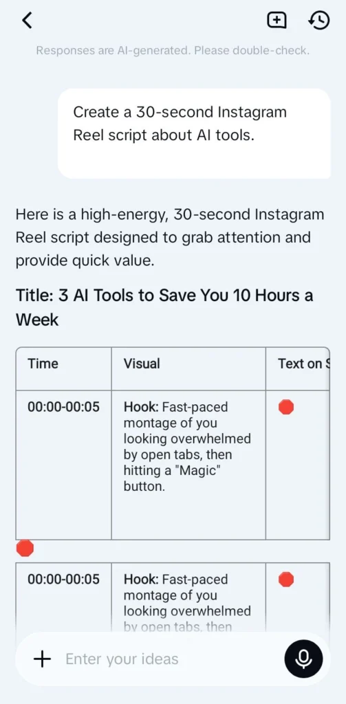 CapCut AI editing a short-form social media video.