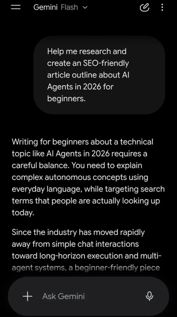 Google Gemini helping research AI Agents in 2026